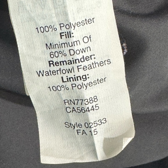 J. Crew Women's Down Filled Chevron Quilted Puffer Vest Gray/White‎ Size Large - Picture 4 of 6